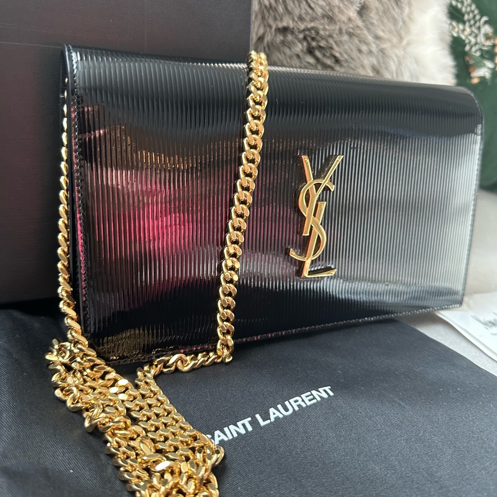 Classic Glossy Leather Chain Crossbody Bag🚨